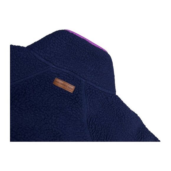 SOUTHERN TIDE Sherpa Fleece Navy Blue Winter Casual Jacket Womens Large - Picture 6 of 6